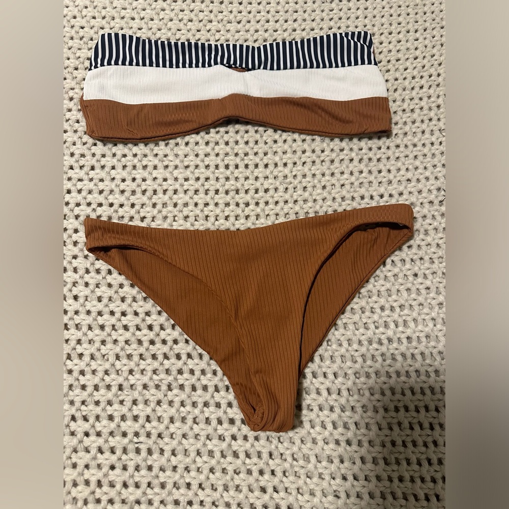 Ribbed Two Piece Swimsuit